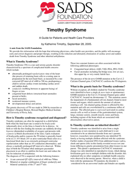 Timothy Syndrome