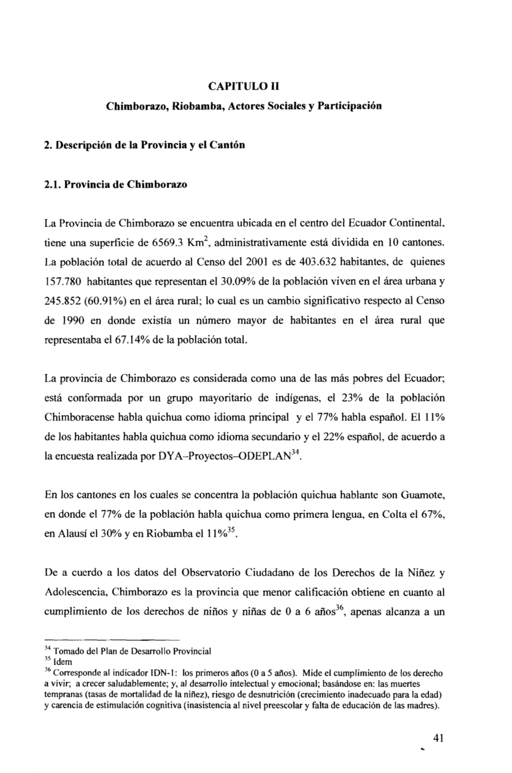 CAPITULO 11 Chimborazo, Riobamba, Actores Sociales Y Participación