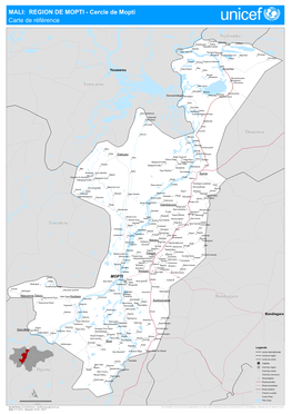 MALI: REGION DE MOPTI - Cercle De Mopti Carte De Référence