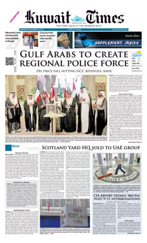 Gulf Arabs to Create Regional Police Force