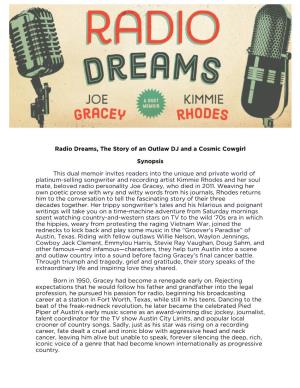 Radio Dreams, the Story of an Outlaw DJ and a Cosmic Cowgirl Synopsis