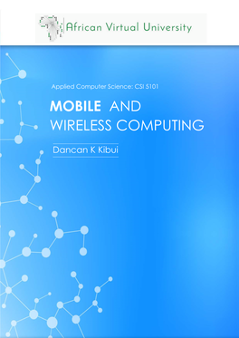Mobile and Wireless Computing