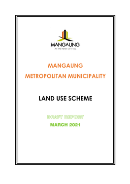 Land Use Scheme DRAFT Report March 2021