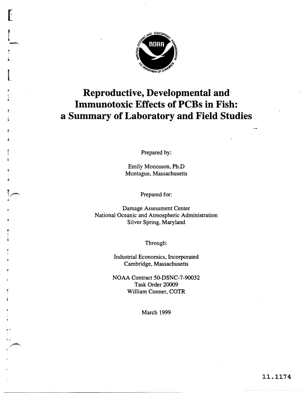 Reproductive, Developmental, and Immunotoxic Effects of Polychlorinated Biphenyls (Pcbs) to Fish, And