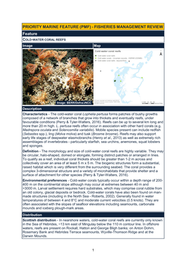 COLD-WATER CORAL REEFS Image Map