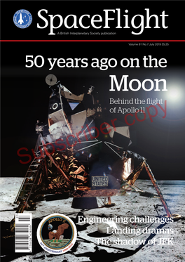 50 Years Ago on the Moon Behind the Flight of Apollo 11