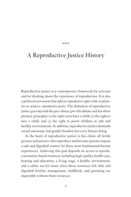 A Reproductive Justice History