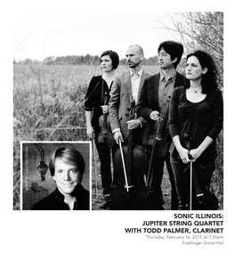 Jupiter String Quartet with Todd Palmer, Clarinet