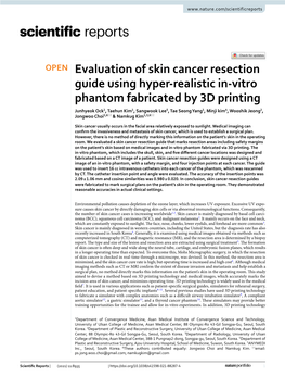 Evaluation of Skin Cancer Resection Guide Using Hyper-Realistic In-Vitro Phantom Fabricated by 3D Printing