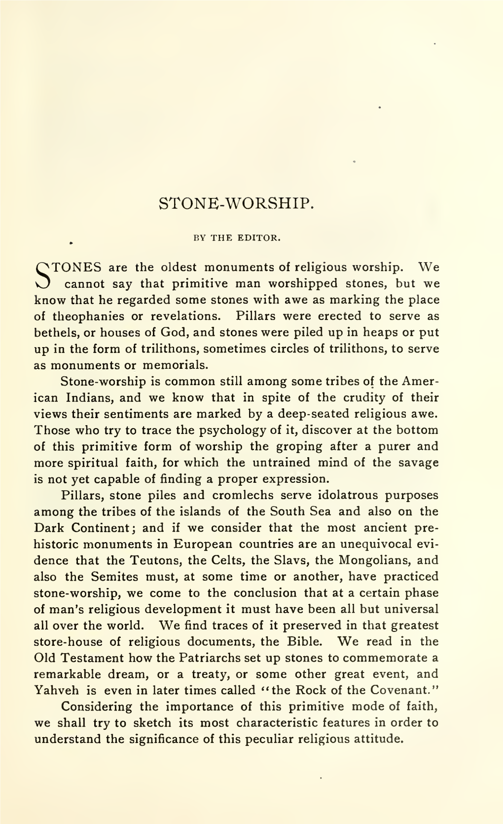 Stone-Worship