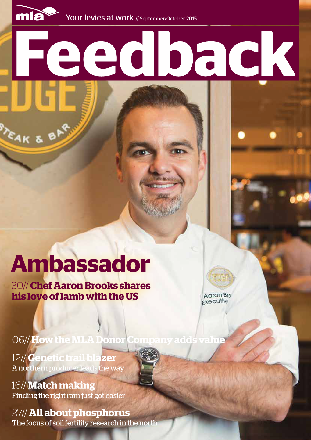 Ambassador 30// Chef Aaron Brooks Shares His Love of Lamb with the US