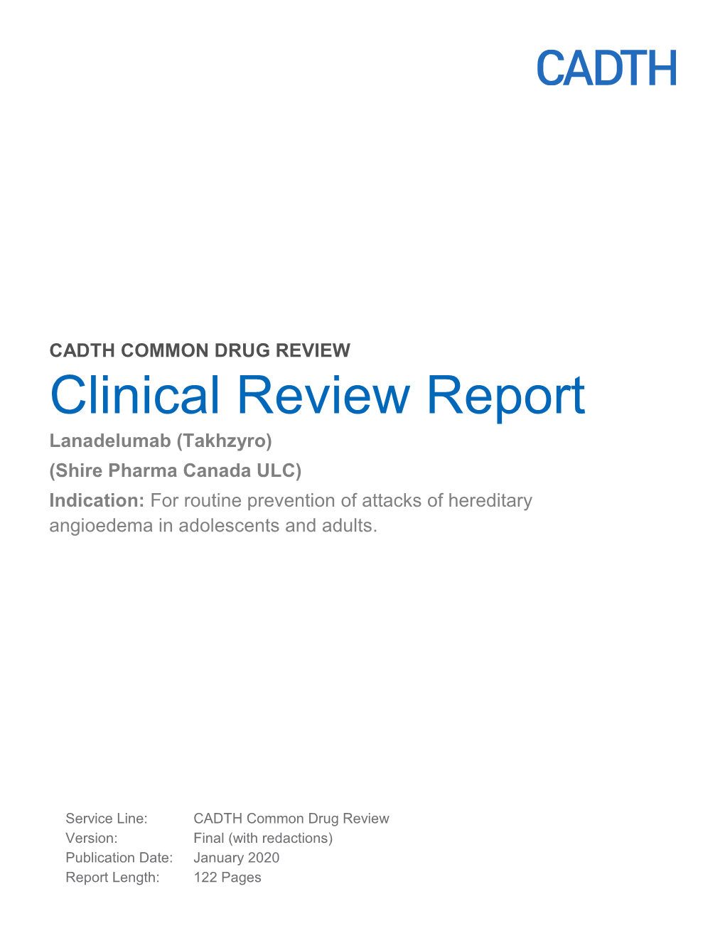 Clinical Review Report