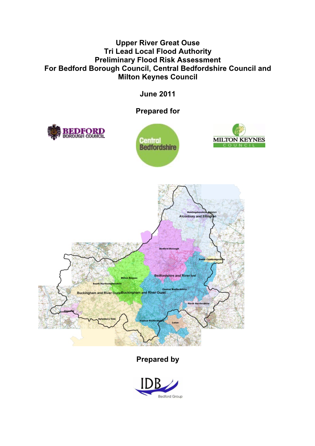 Upper River Great Ouse Tri Lead Local Flood Authority Preliminary