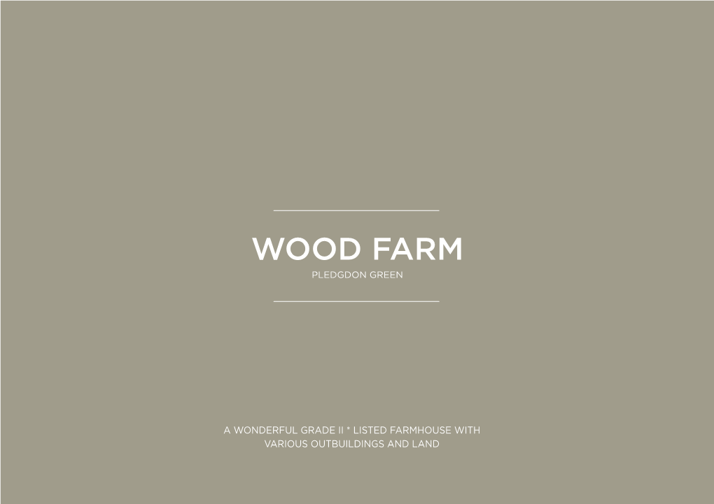 Wood Farm Pledgdon Green