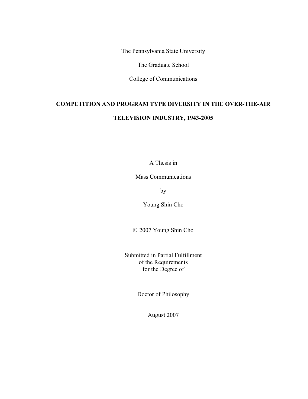 Open Cho YS Thesis.Pdf