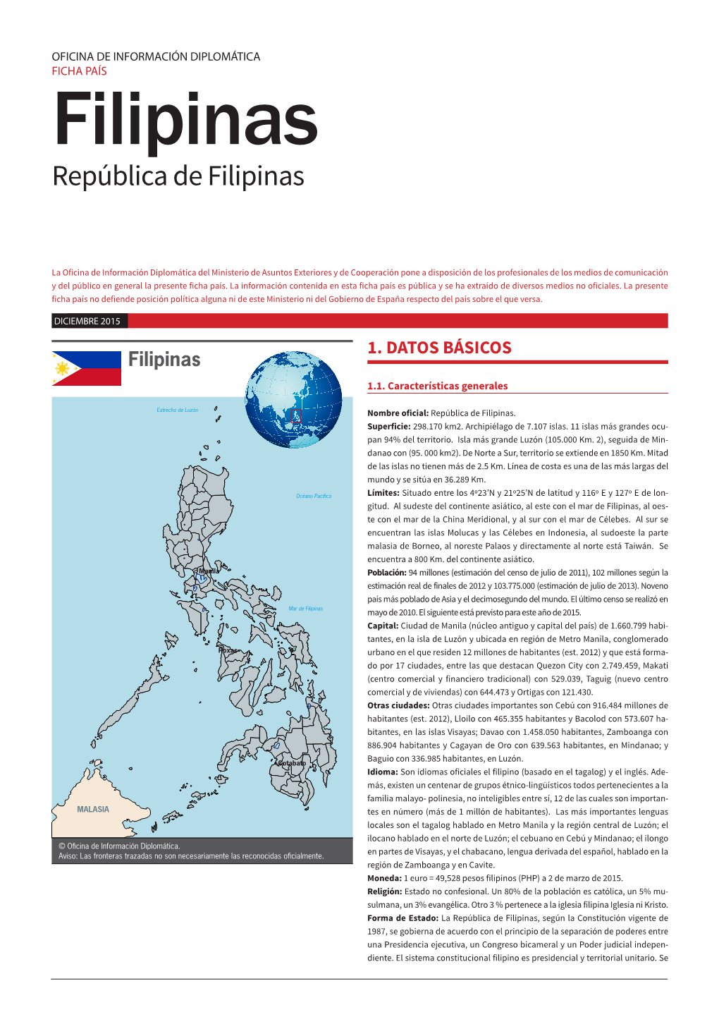 Filipinas República De Filipinas