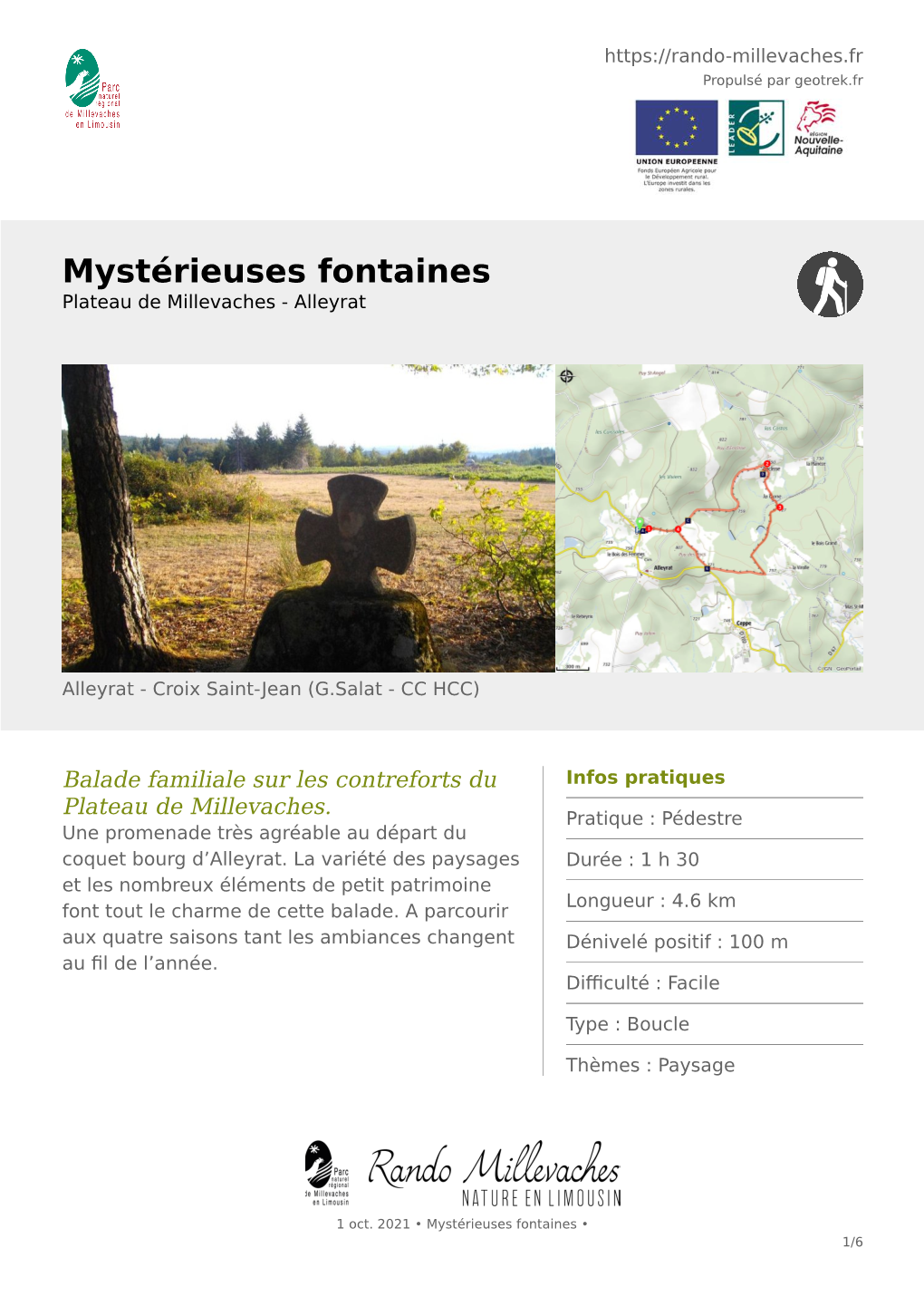Mystérieuses Fontaines Plateau De Millevaches - Alleyrat