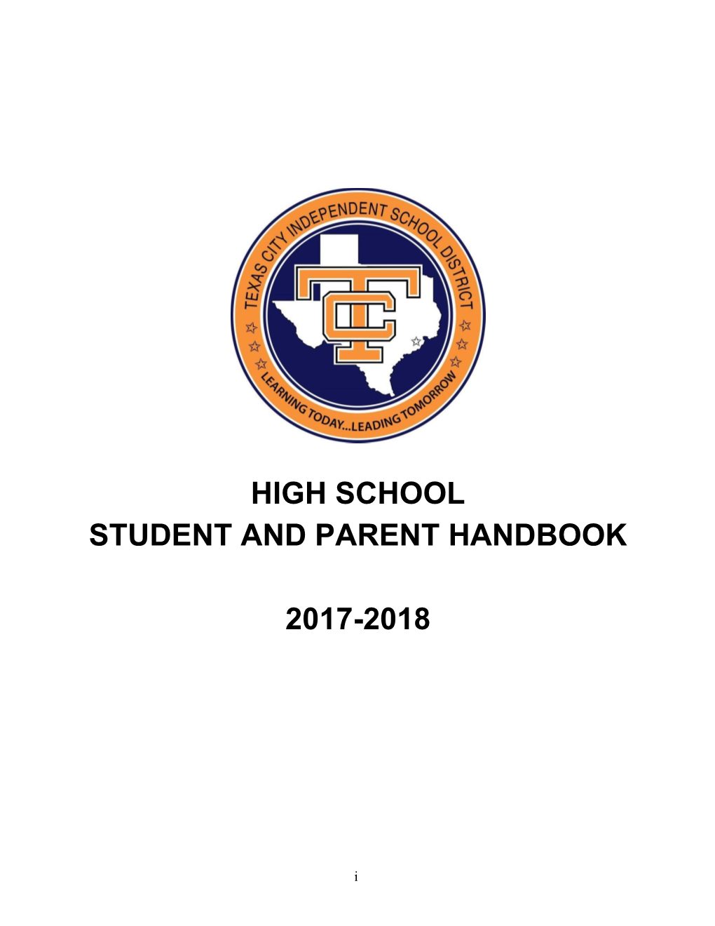 High School Student and Parent Handbook 2017-2018