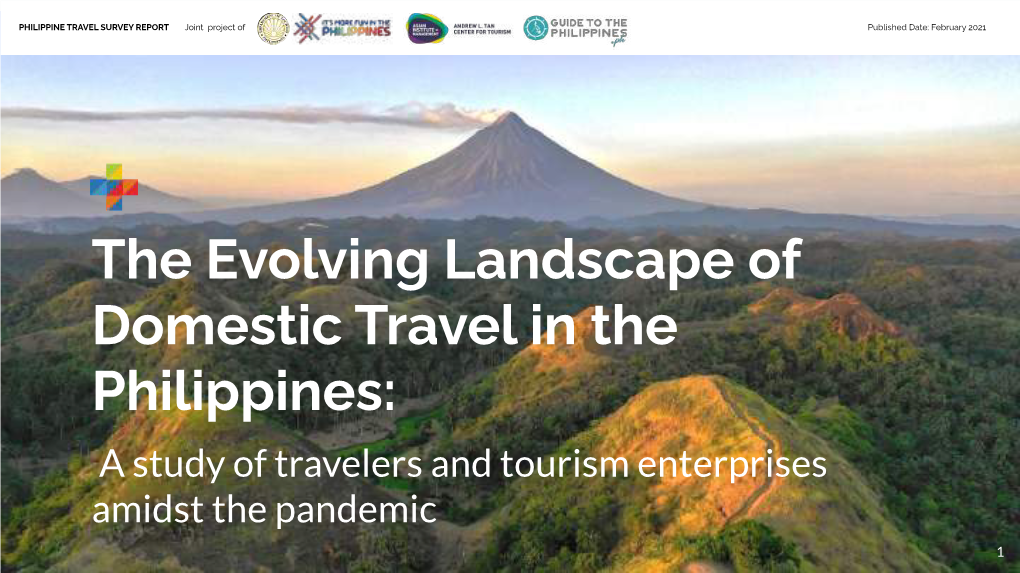 The Evolving Landscape of Domestic Travel in the Philippines: a Study of Travelers and Tourism Enterprises Amidst the Pandemic