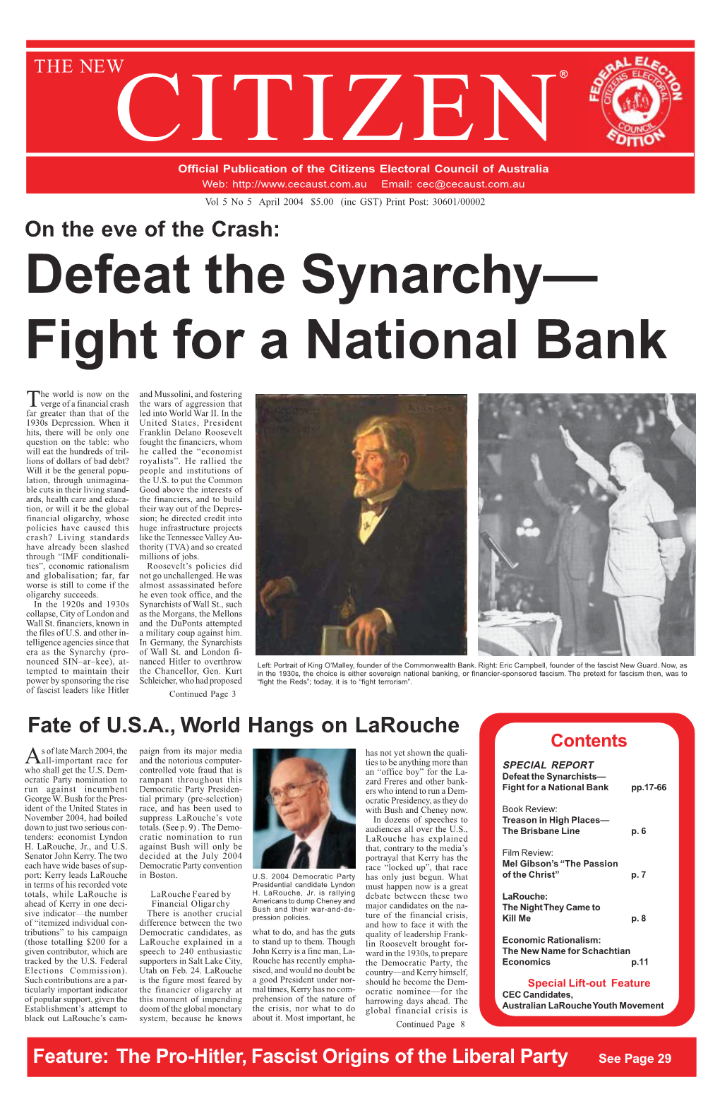 Fight for a National Bank