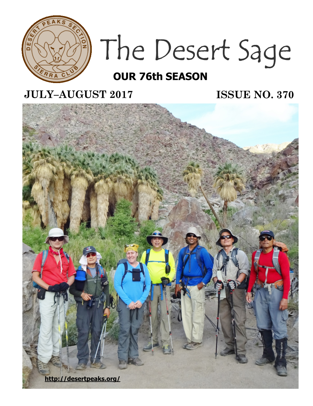 The Desert Sage OUR 76Th SEASON JULY–AUGUST 2017 ISSUE NO