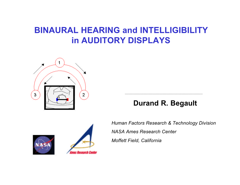 Begault 2004 Intellibility in Au