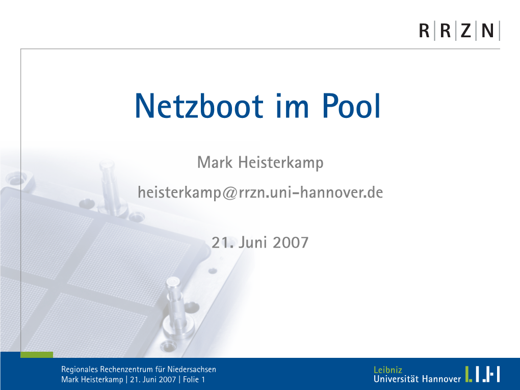 Netzboot Im Pool
