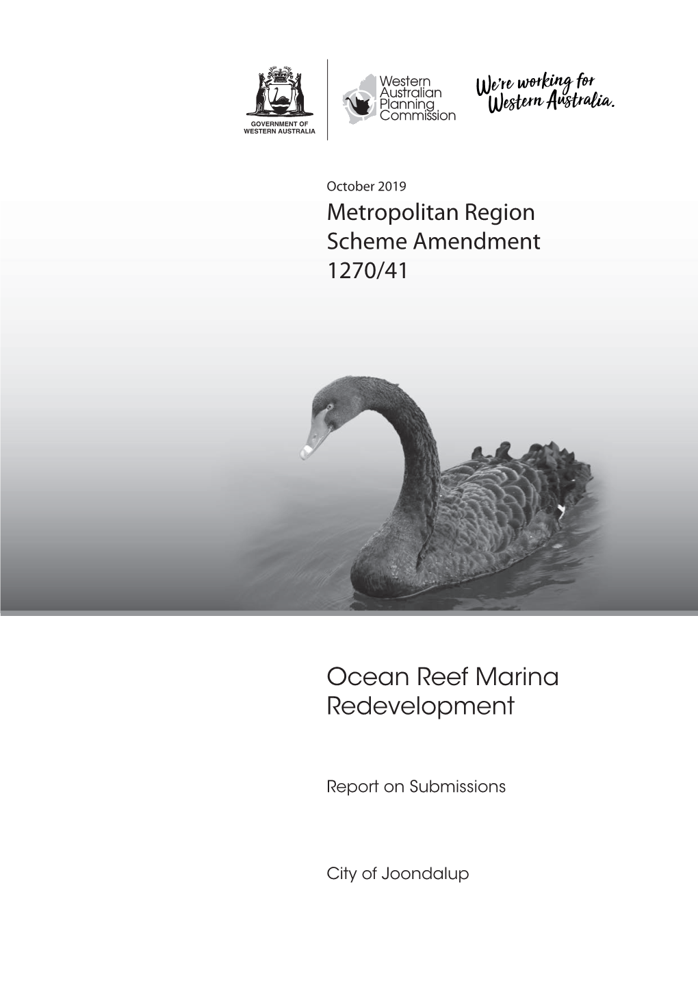 Metropolitan Region Scheme Amendment 1270/41, Ocean Reef Marina Redevelopment, Report on Submissions