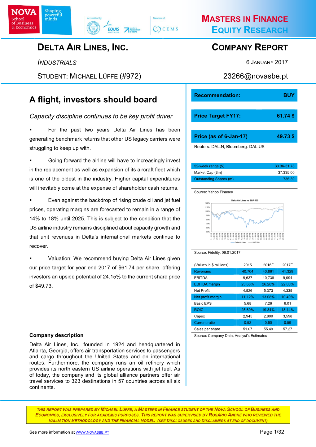 Delta Air Lines, Inc. Company Report