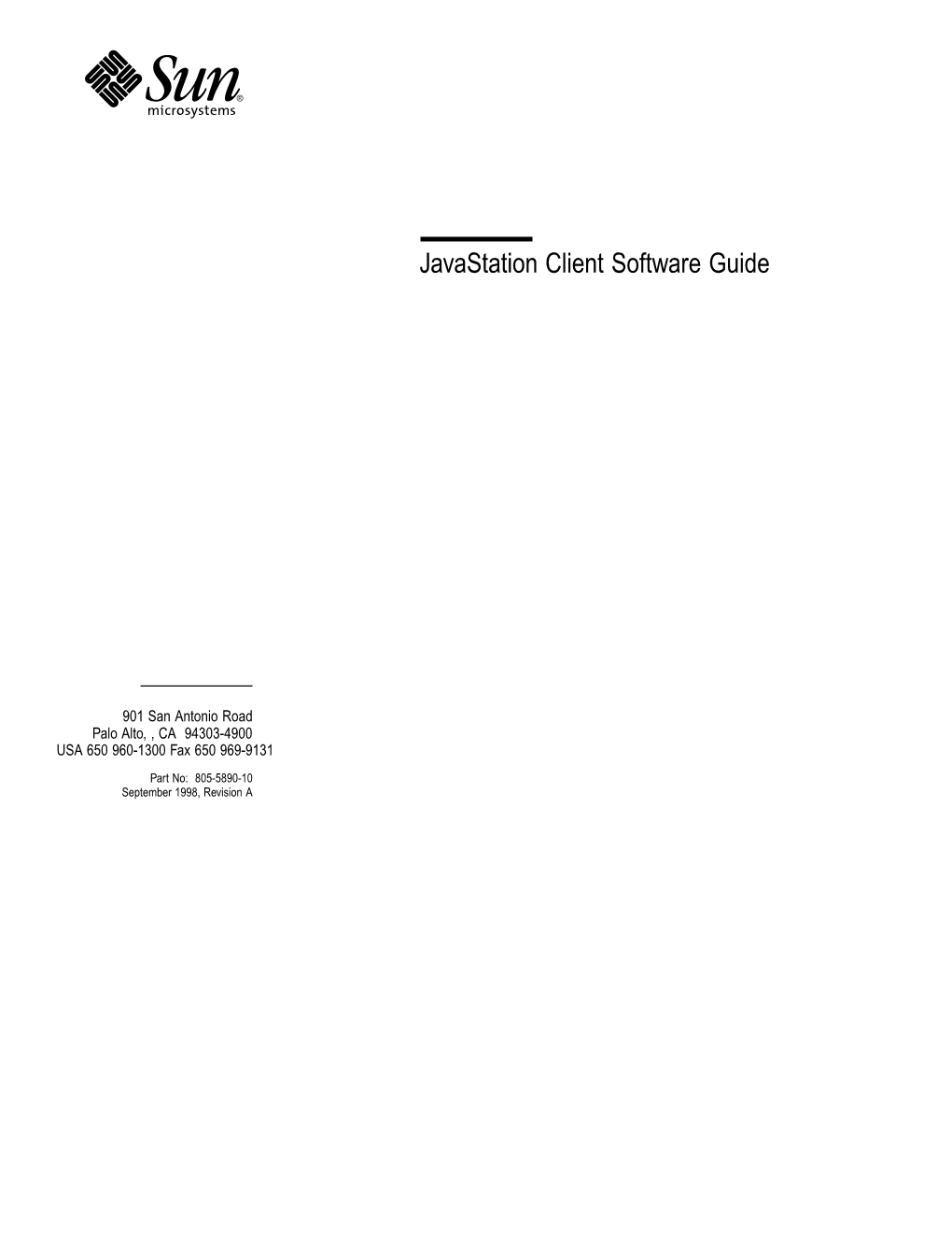Javastation Client Software Guide