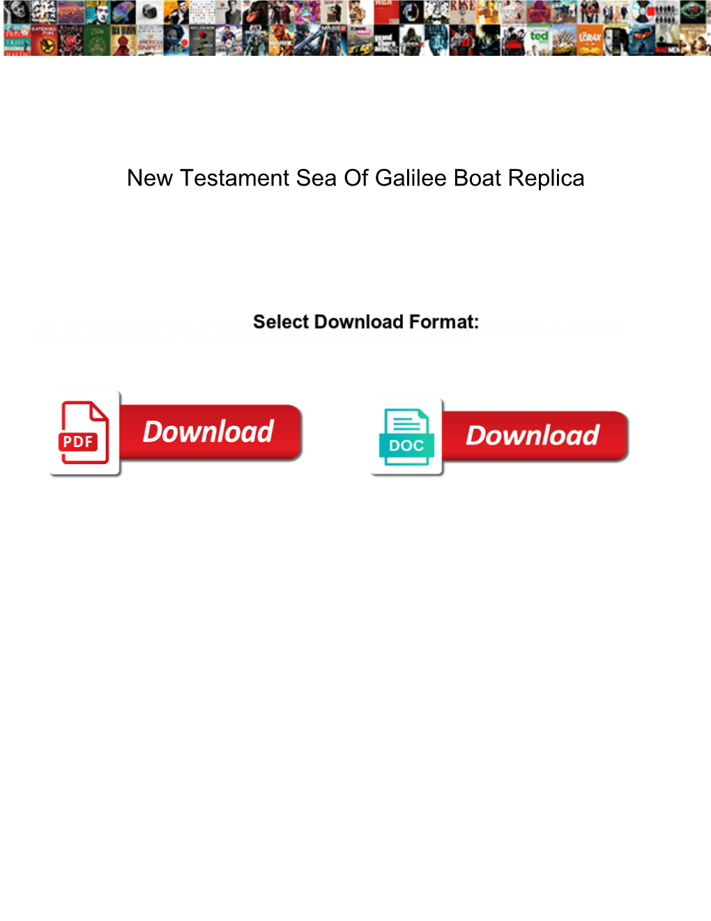 New Testament Sea of Galilee Boat Replica