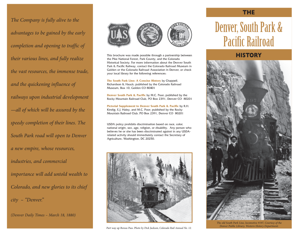 Denver, South Park & Pacific Railroad