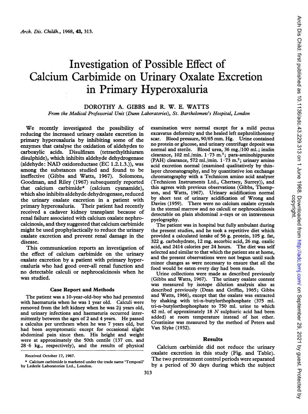 Investigation of Possible Effect of in Primary Hyperoxaluria