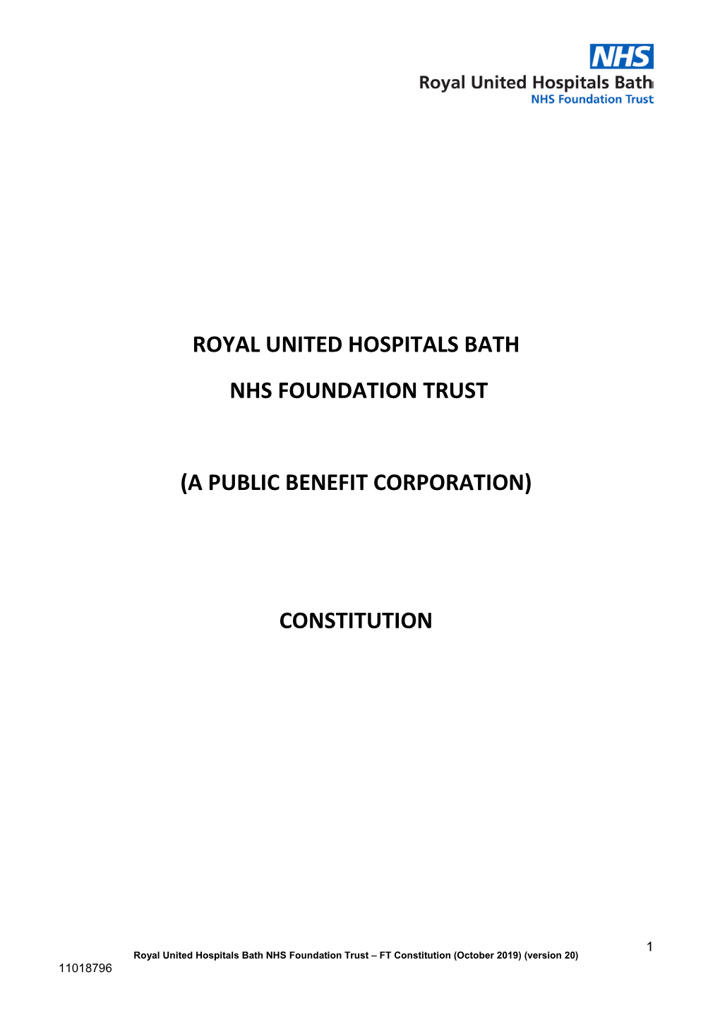 RUH Foundation Trust Constitution