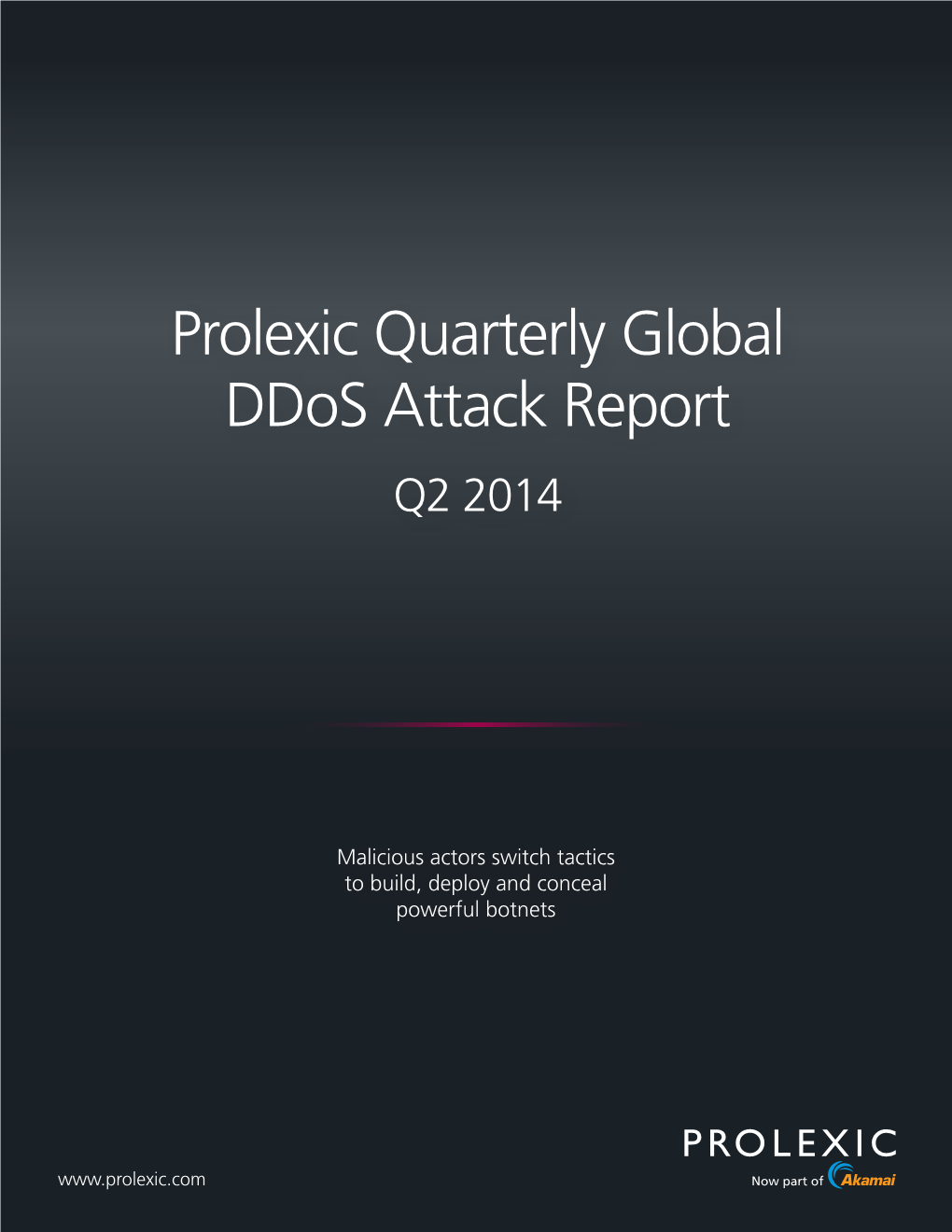 Prolexic Quarterly Global Ddos Attack Report Q2 2014