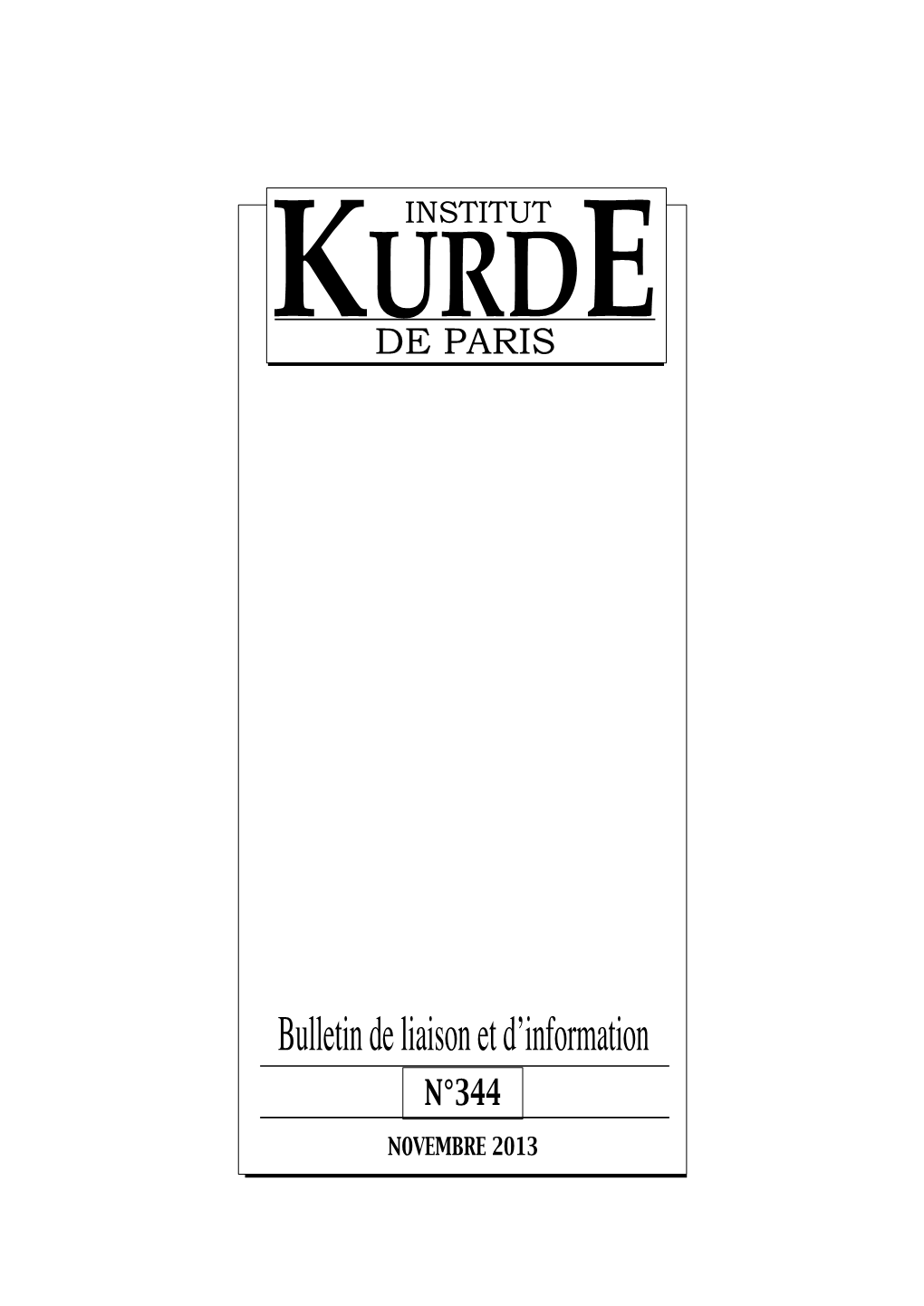 Bulletin De Liaison Et D'information