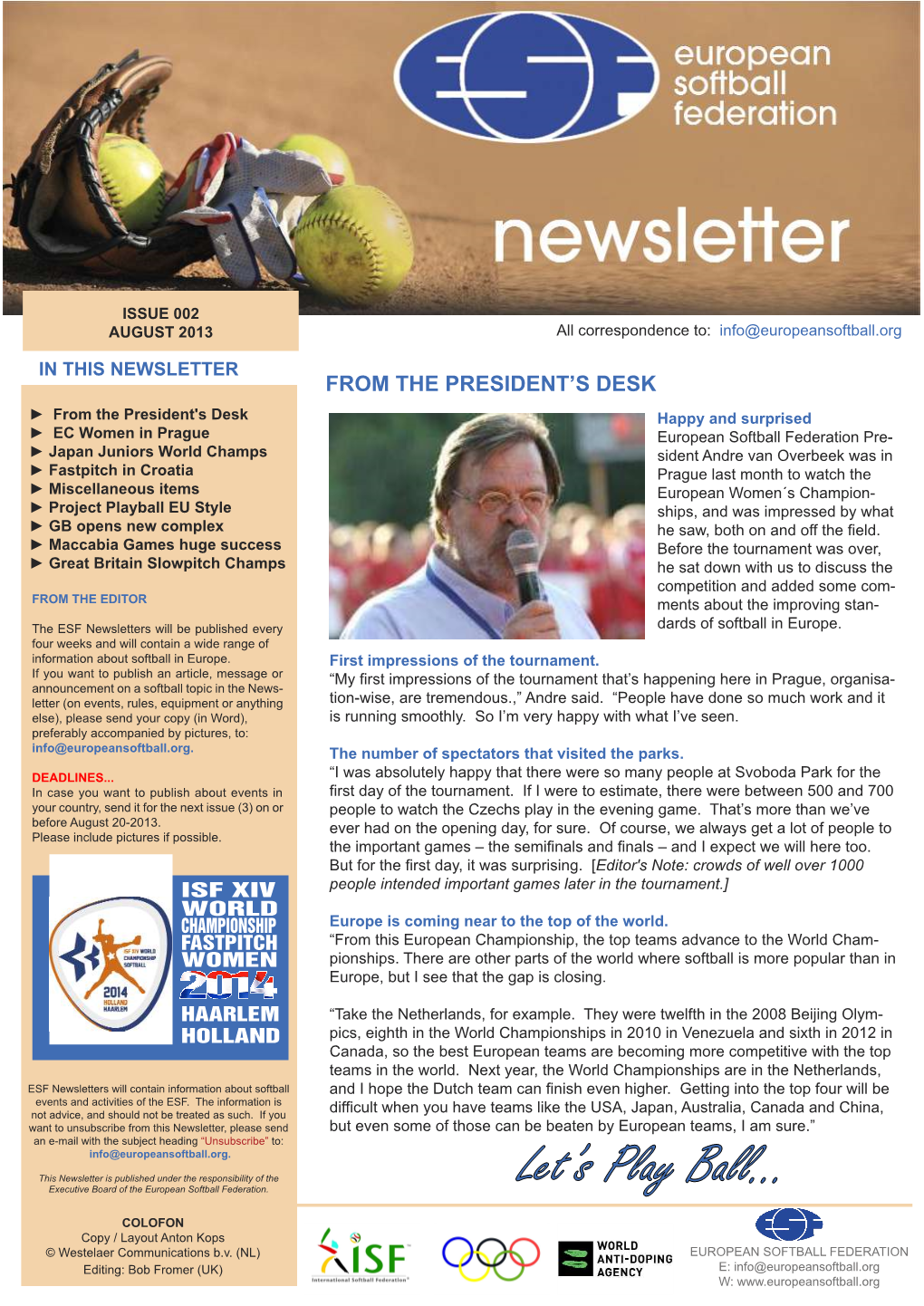 2013 02 Newsletter July