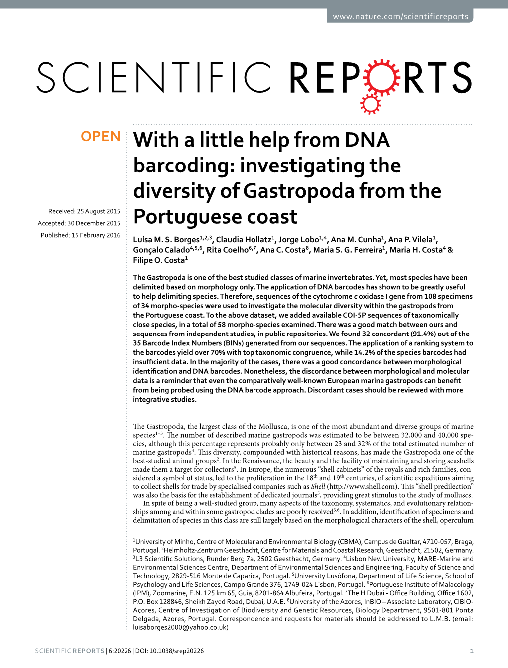 With a Little Help from DNA Barcoding