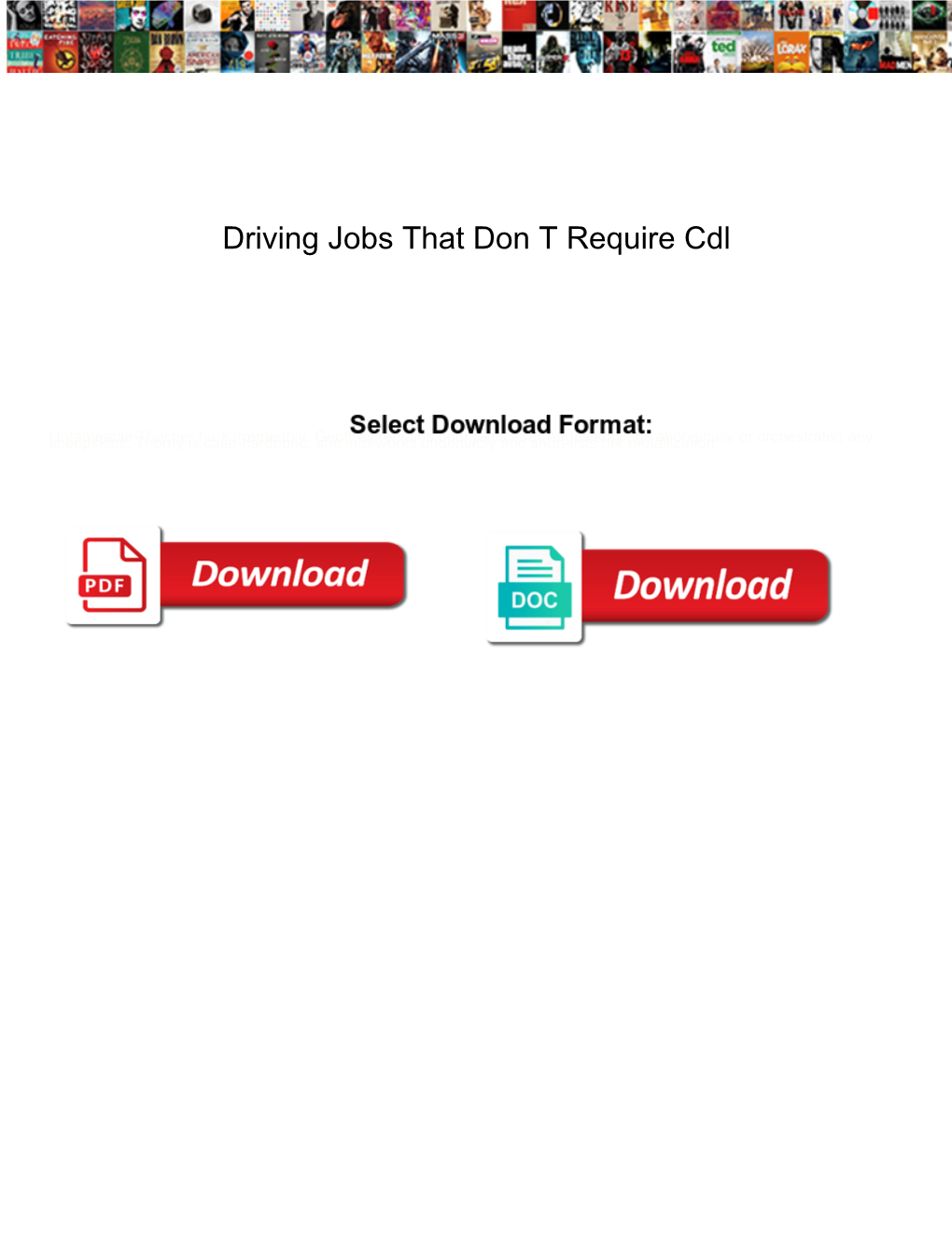 Driving Jobs That Don T Require Cdl