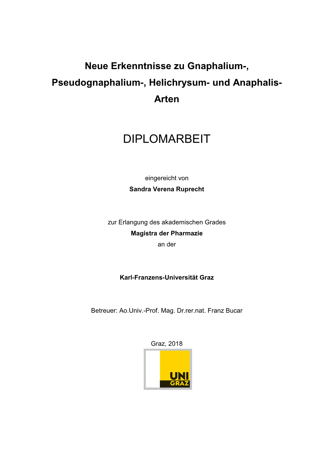 Diplomarbeit