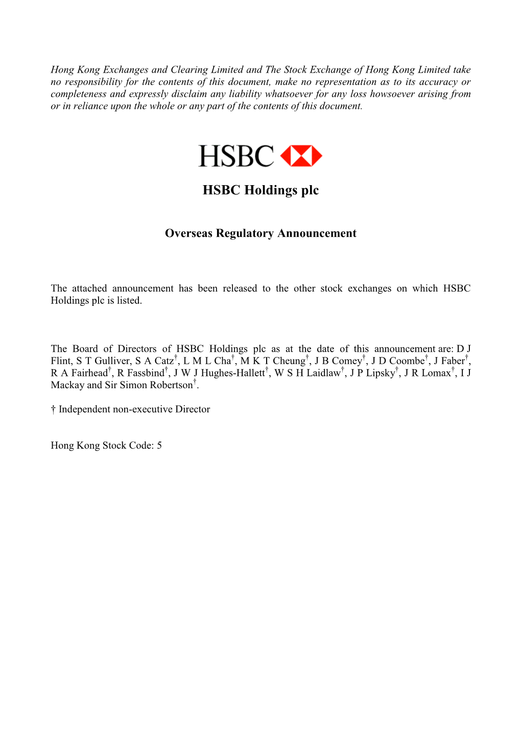 HSBC Completes Strategic Review of HSBC Private Bank Monaco