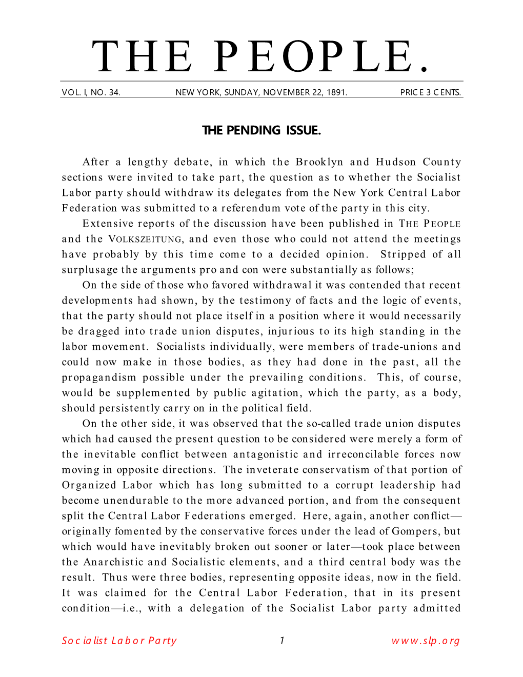 1891, December 06 – the Pending Issue