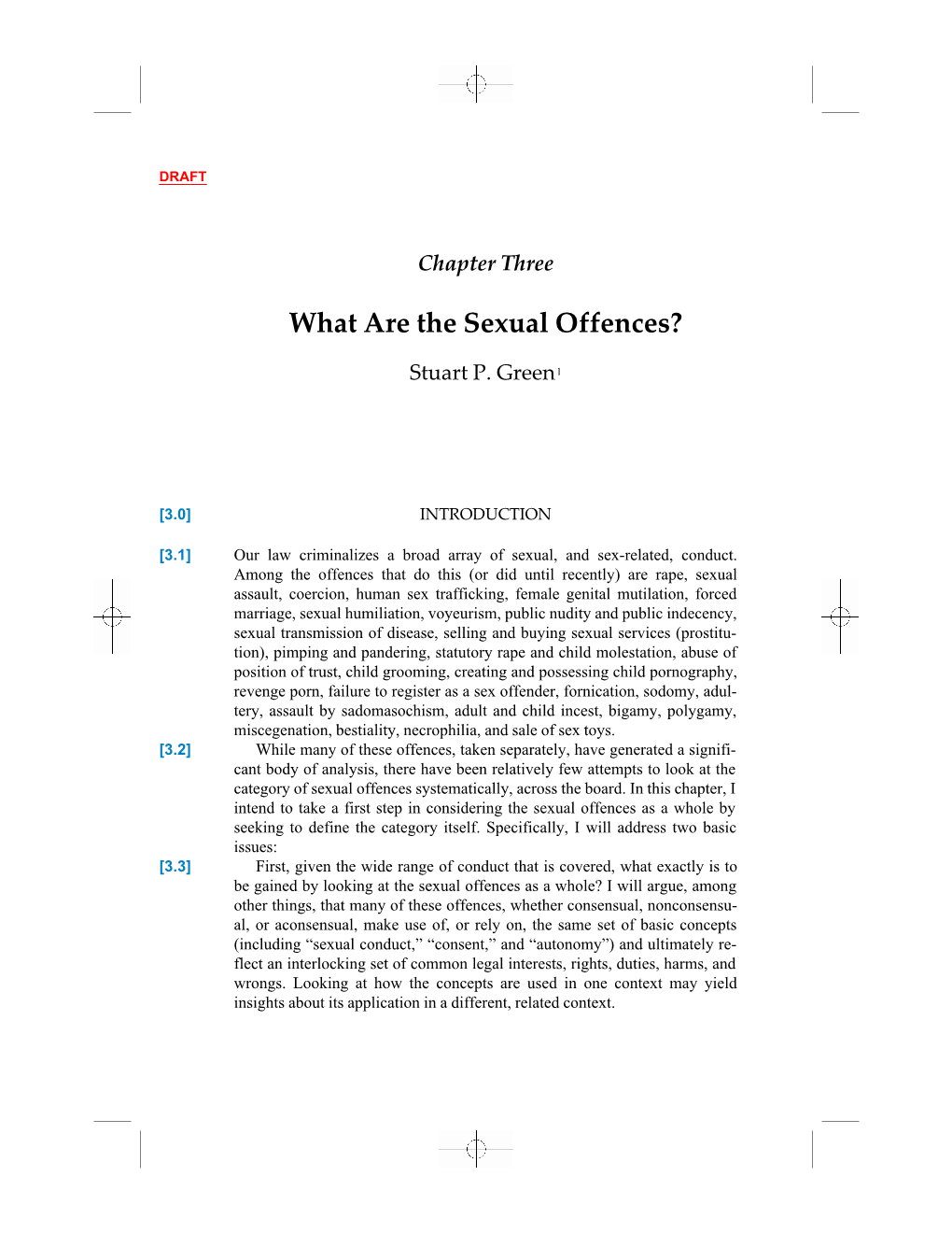 What Are the Sexual Offences?