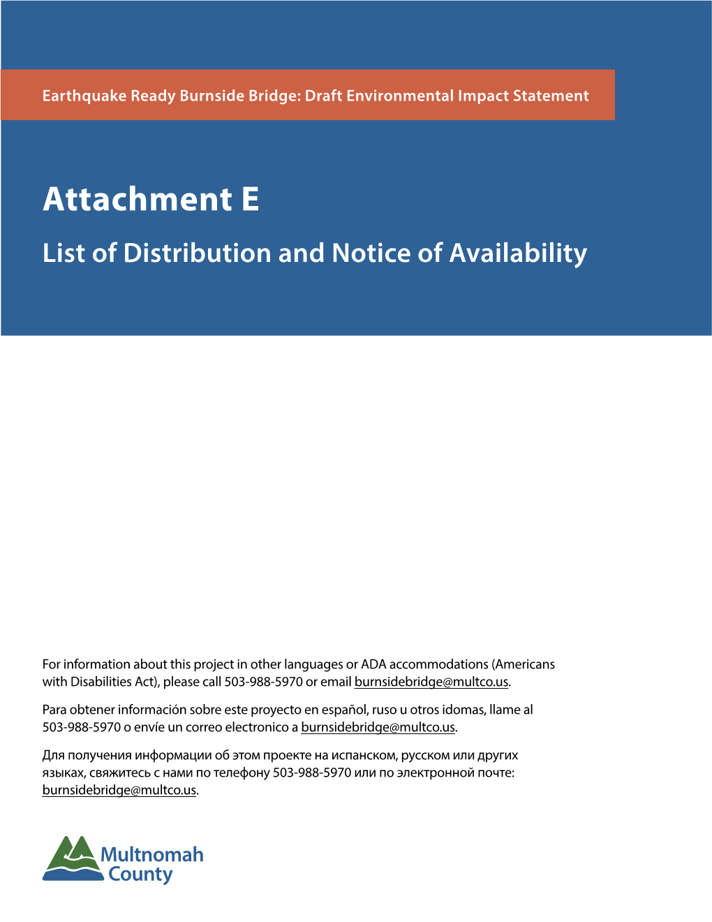 Draft Environmental Impact Statement