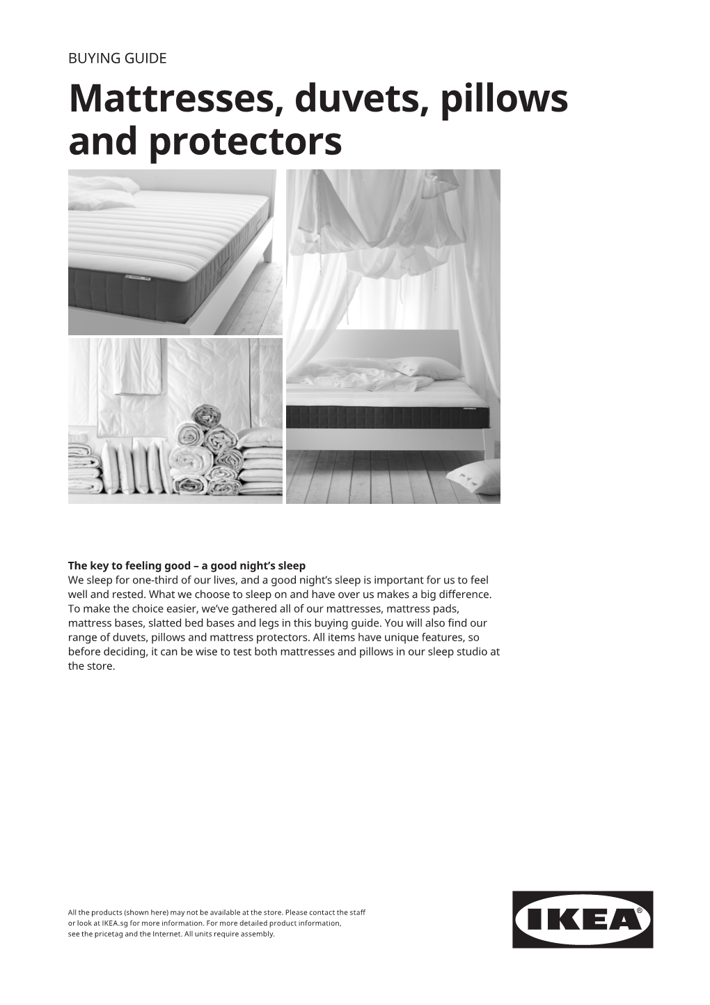 Mattresses, Duvets, Pillows and Protectors