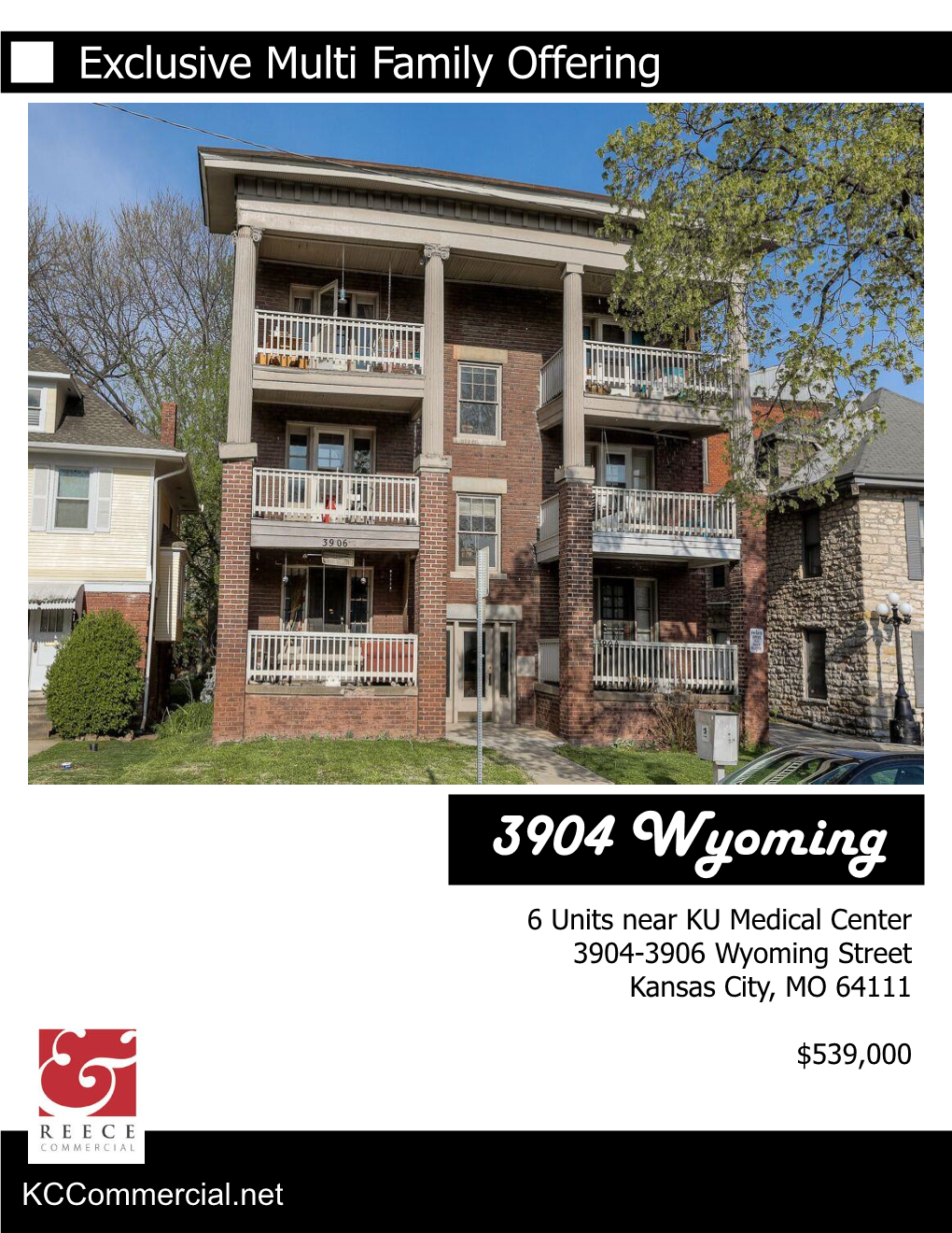 3904 Wyoming 6 Units Near KU Medical Center 3904-3906 Wyoming Street Kansas City, MO 64111