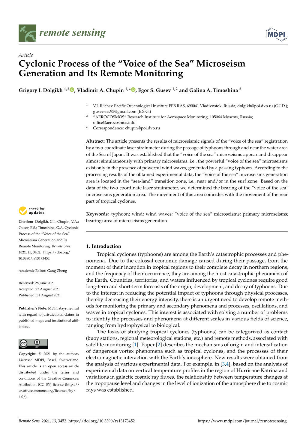 “Voice of the Sea” Microseism Generation and Its Remote Monitoring