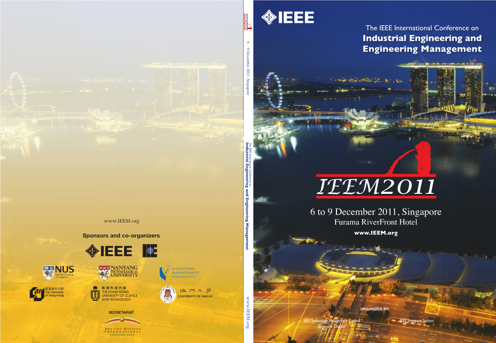 IEEM2011 Program Book.Pdf