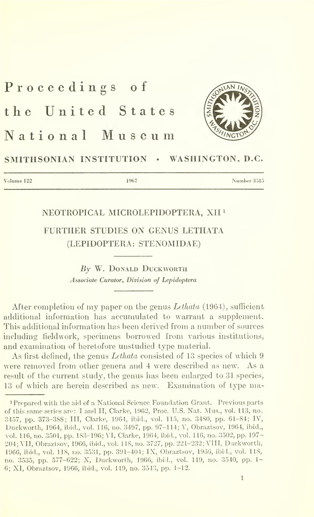 Proceedings of the United States National Museum