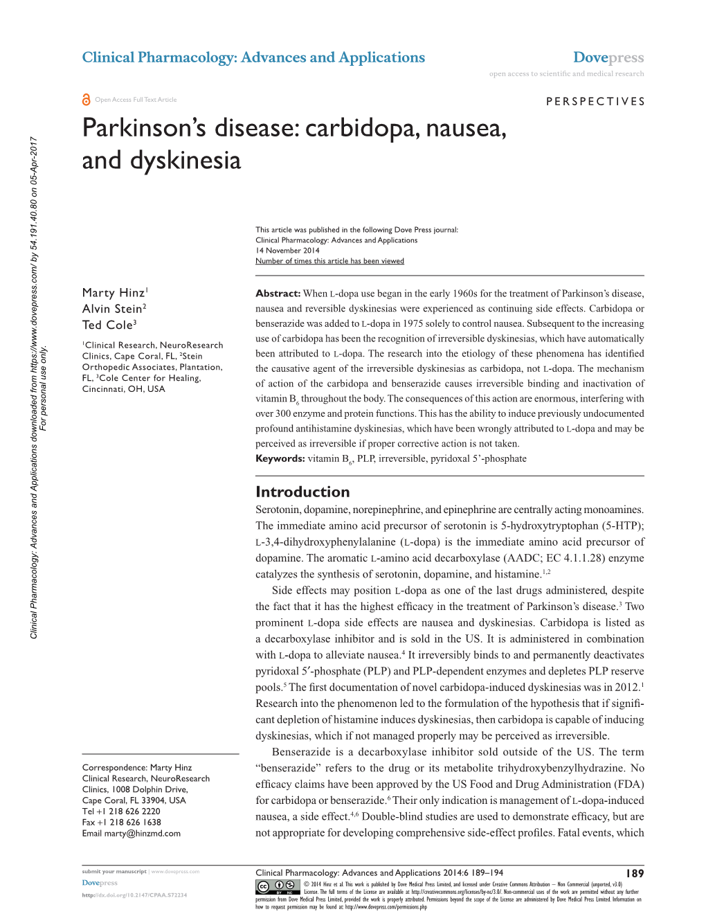 Parkinson's Disease